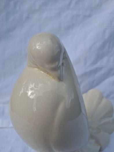 Stunning Jacques Adnet 1925 Porcelain Turtle Dove
