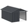Dog House Anthracite 116.5x153x81.5 cm Galvanised Steel Image 2