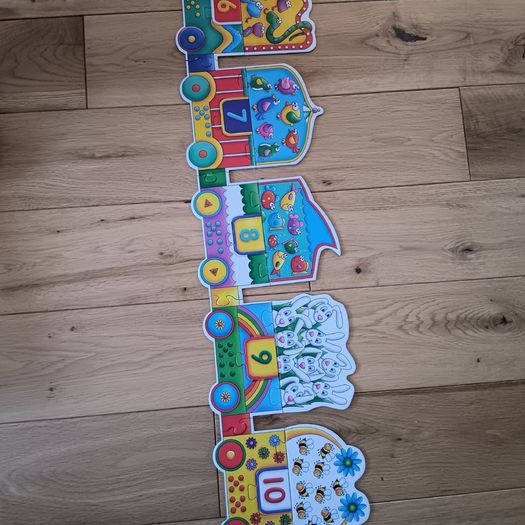 Alphabet and numbers giant  Train puzzles /jigsaw