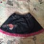 Girls M&S Autograph denim skirt with floral embroidery Image 2