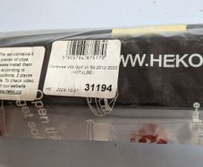 REAR ONLY Mk7 Golf VW Wind Deflectors Tinted