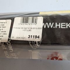 REAR ONLY Mk7 Golf VW Wind Deflectors Tinted
