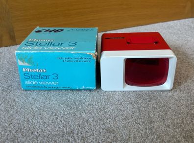 Brand New Vintage Photax Stellar 3 Slide Viewer