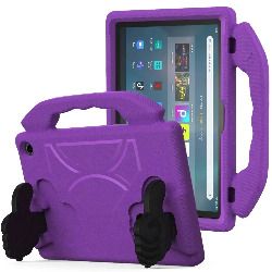 For Amazon Fire HD 10 2023 13th Gen Kids Case Shockproof Cover With Stand - Purple