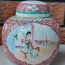 Antique Chinese Famille Rose Lidded Ginger Jar Image 2