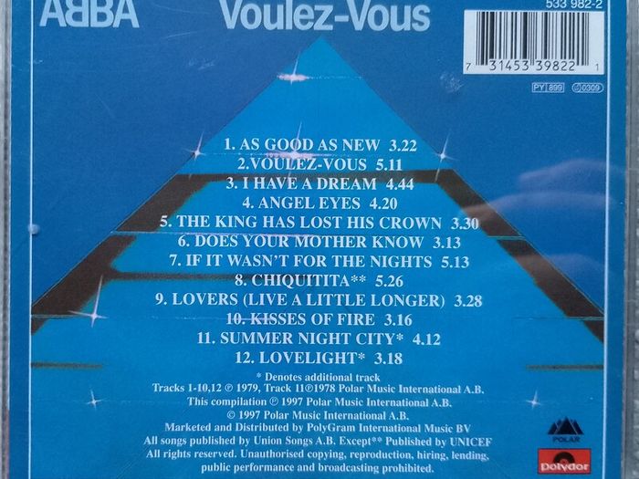 ABBA - Voulez-Vous CD (1979) 1997 Remastered Series EX+ Pop Rock