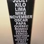 Large Metal N.A.T.O Phonetic Alpabet Wall Sign Image 4