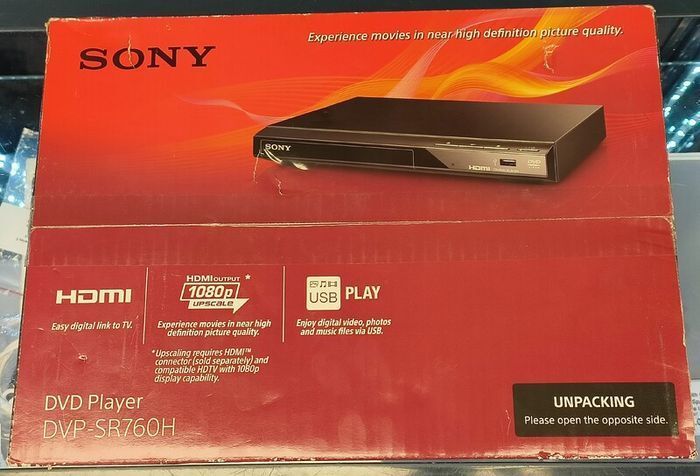 Sony DVP-SR760H DVD Player/CD Player (HDMI, 1080p Upscaling, USB Input, Xvid Playback, Dolby Digital)