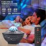 LED Projector Galaxy Ceiling Night Light Child, Star Projector with Remote Control, Bluetooth Speaker, Timer, Decorative Lights Room Gift Image 4
