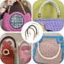 Handles for handmade bag, crochet bag handle. Pu Leather Bag Straps 2pcs Image 2
