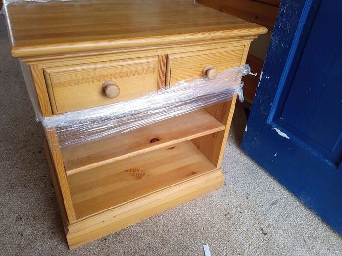 Solid Oak Drawers/TV base Unit