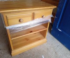 Solid Oak Drawers/TV base Unit