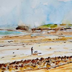 bundoran beech watercolour