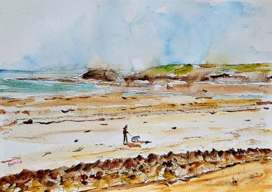 bundoran beech watercolour