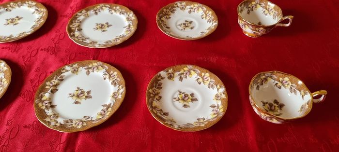 21 Piece Arklow Elegance Bone China Tea Set For 6 Person Setting Made In Ireland
