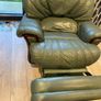 Leather recliner/swivel armchair Image 2