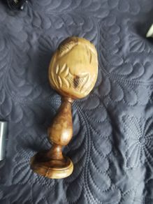 Vintage chalice hand carved goblet