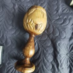 Vintage chalice hand carved goblet