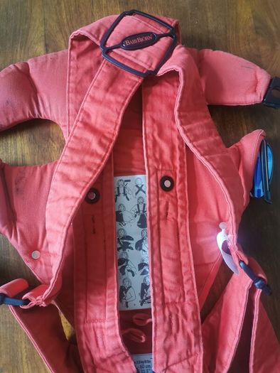 Red Baby Bjorn carrier