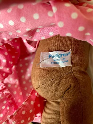 Vintage 1970s Pedigree Sarah Kay Black Rag Doll Ragdoll