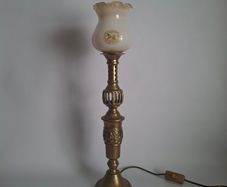 Brass Table Torchier Lamp
