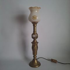 Brass Table Torchier Lamp
