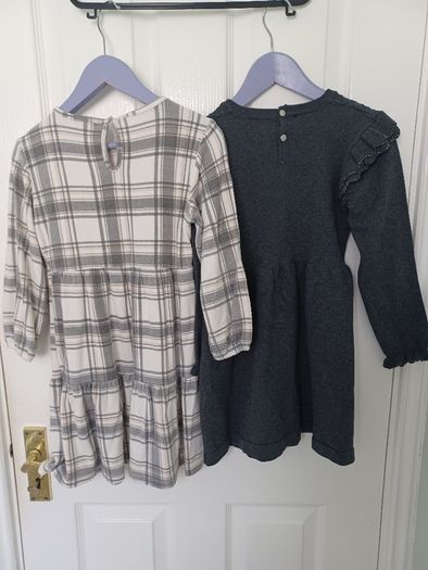 Two Girls Winter Dresses Age 6-7