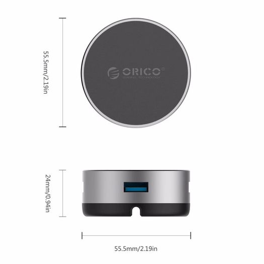 ORICO USB 3.0 HUB (5Gbps) 4 Ports Cross Shaped Slots Bottom Aluminum Alloy Compact Design (Brand New/Warranty)