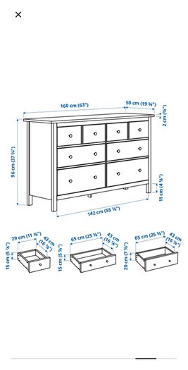IKEA Hemnes Chest of 8 Drawers