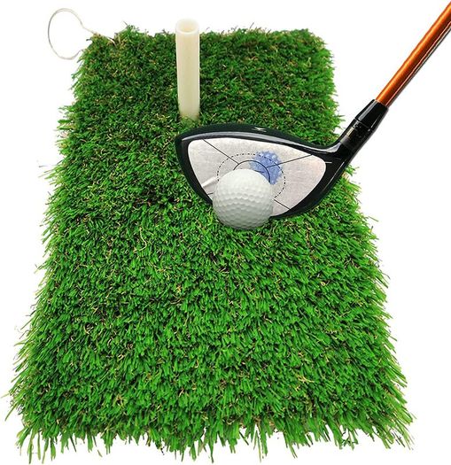 Golf Mat Turf Winter Rules Fairway Hitting Mats with Clip and Hole for Garden Backyard Indoor Outdoor Lightweight Portable