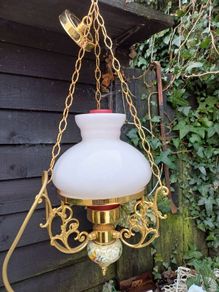 Vintage Brass Framed Chandelier