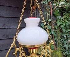 Vintage Brass Framed Chandelier