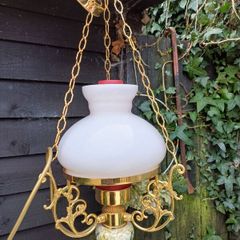 Vintage Brass Framed Chandelier