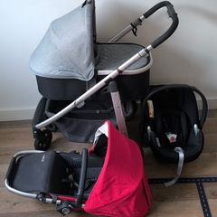 Uppababy + Cybex travel system