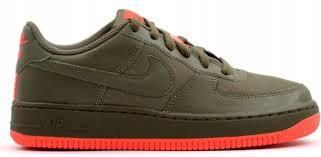 Nike Air Force 1 LV8 PRM Olive Green Orange UK4.5 Brand New and Unworn