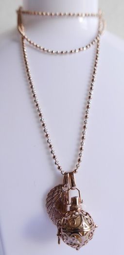 Sterling Silver 925 Gild Plated Angel Whisperer from Engelsrufer length 31" - 26,4g