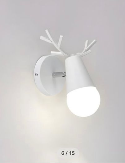 Set of two Kids room dear wall lamp scandi style light