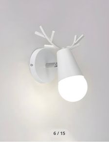 Set of two Kids room dear wall lamp scandi style light