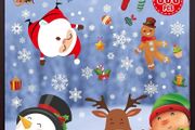 Window Stickers 335pcs Christmas Window Decorations Double Sides Xmas Window Stickers