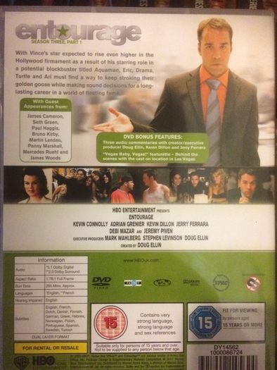 Entourage - Seasons 1-8 (Complete Series) [DVD TV Boxset]