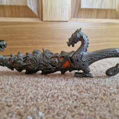 Collector's Dragon Design Knife with Sheath