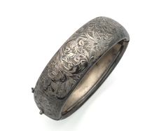 Rare Sterling Silver Chunky Chester Bangle, 1947