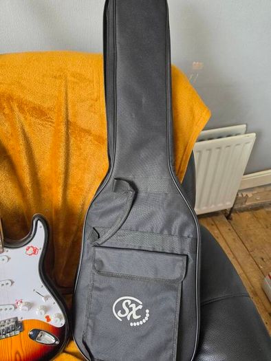 Electric guitar and amp