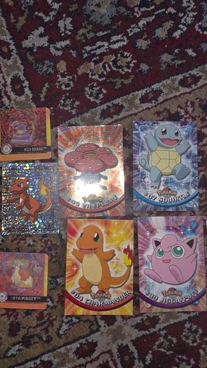 Pokemon Topps Cards also lenticular cards and stickers