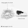 Globe String Lights Plug in, 10m 100 LED Warm White Christmas Lights Mains Powered, 8 Modes Fairy String Lights for Christmas Tree Decorations, Bedroom, Party, Gazebo, Garden (FREE POSTAGE) Image 3