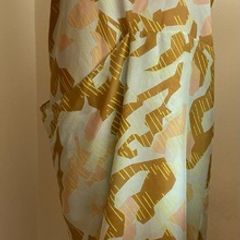Acne Studios Silk Magenta Camo Full Length Dress Nwt Size 34 Xs