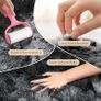 Rugs Living Room  160x230cm Dark Grey Large Rug for Living Room - Ultra Soft Fluffy Shaggy Rugs for Bedroom, Indoor Nursery Carpets for Kids Room Home Decor, Non Shedding, Anti-Slip Backing Image 3