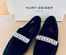 Kurt Geiger velvet Loafers flats shoes