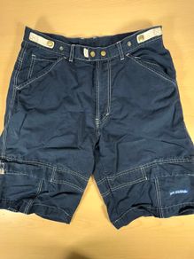 Vintage Quiksilver Surfwear Cargo Jean Shorts Mens Large Blue - Y2K