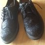Black Sequin Sparkly Shoes Image 3